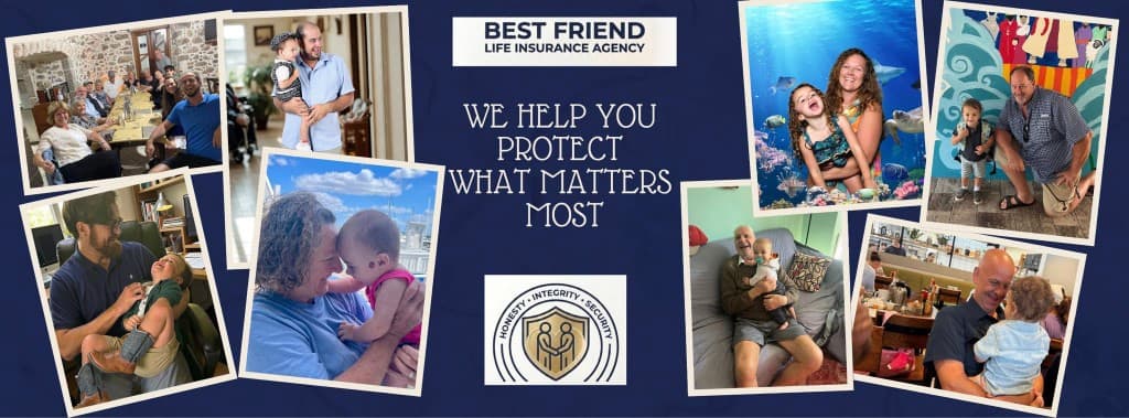 Best Friend Life Insurance family collage